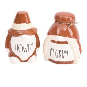 NIB Rae Dunn Howdy Pilgrim Gnomes, Decorative, Thanksgiving Table